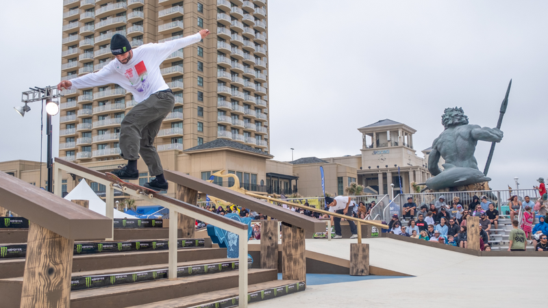 SKATEBOARD STREET COMPETITION : SEMI FINALS PRO HOMMES JACKALOPE VIRGINIA BEACH 2023