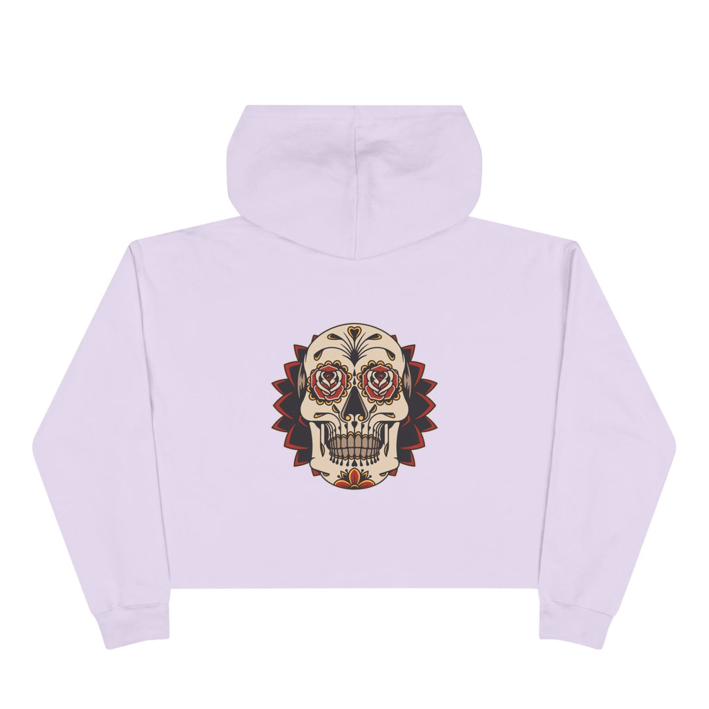 Liebe Calavera Rosa Crop Hoodie