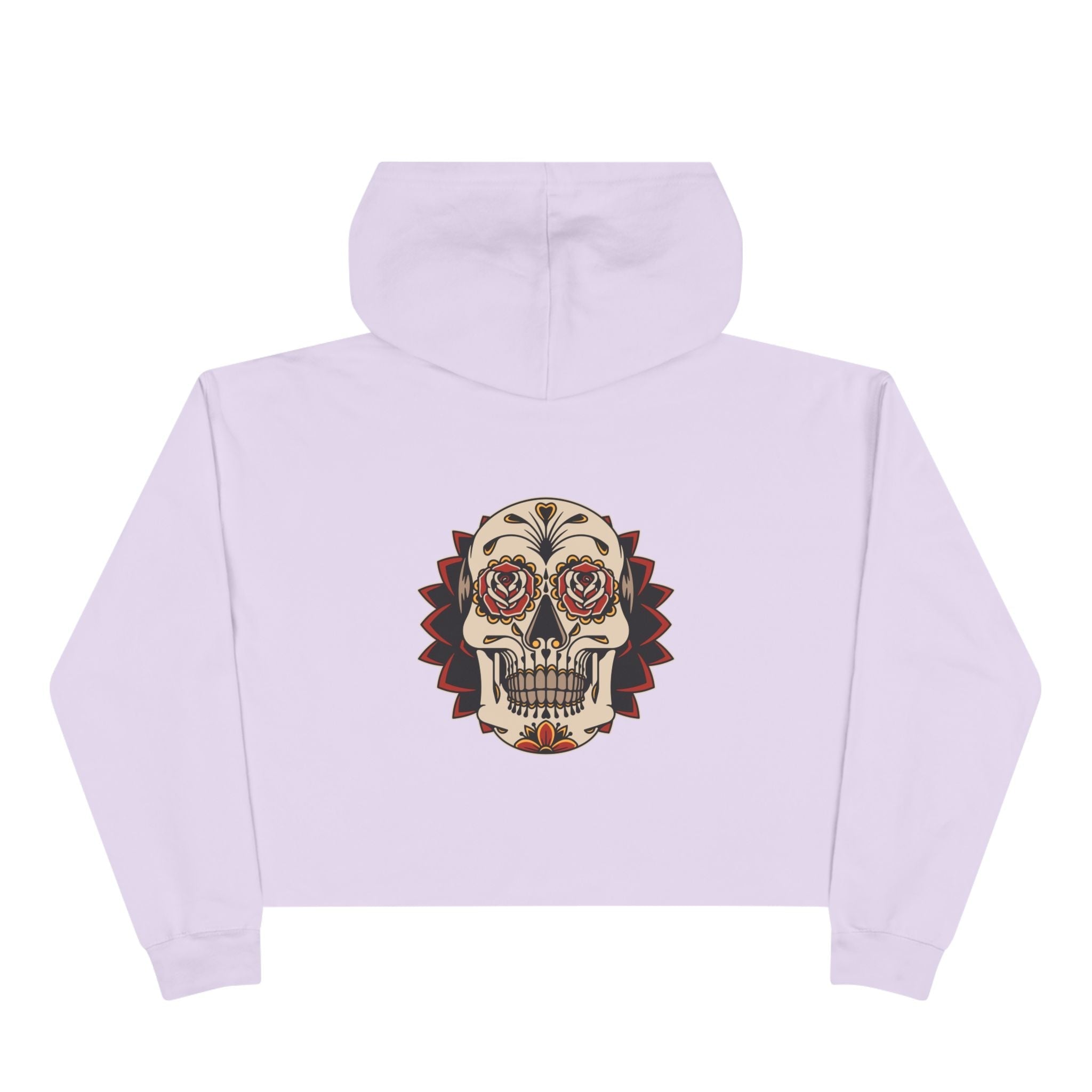 Liebe Calavera Rosa Crop Hoodie