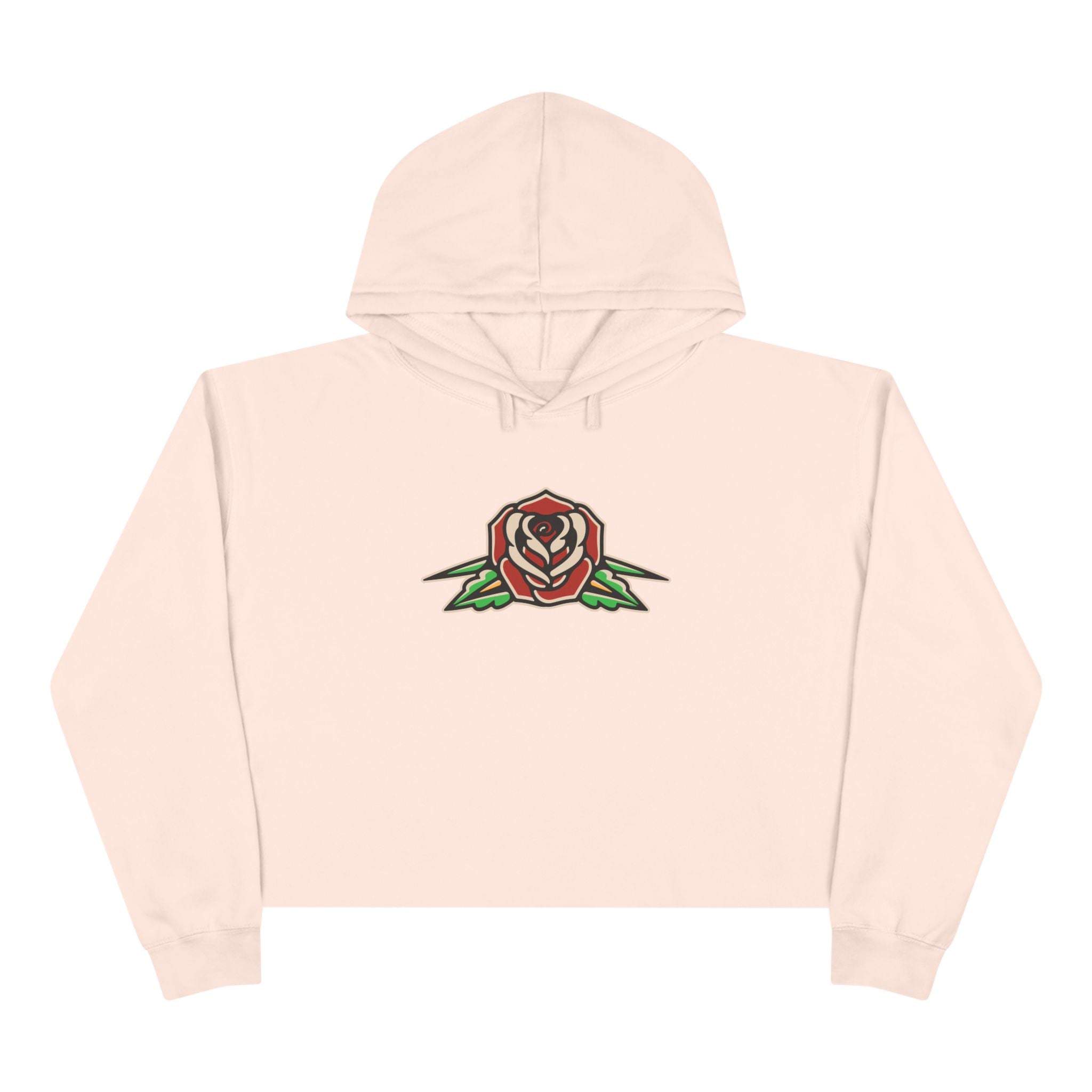 Liebe Calavera Rosa Crop Hoodie