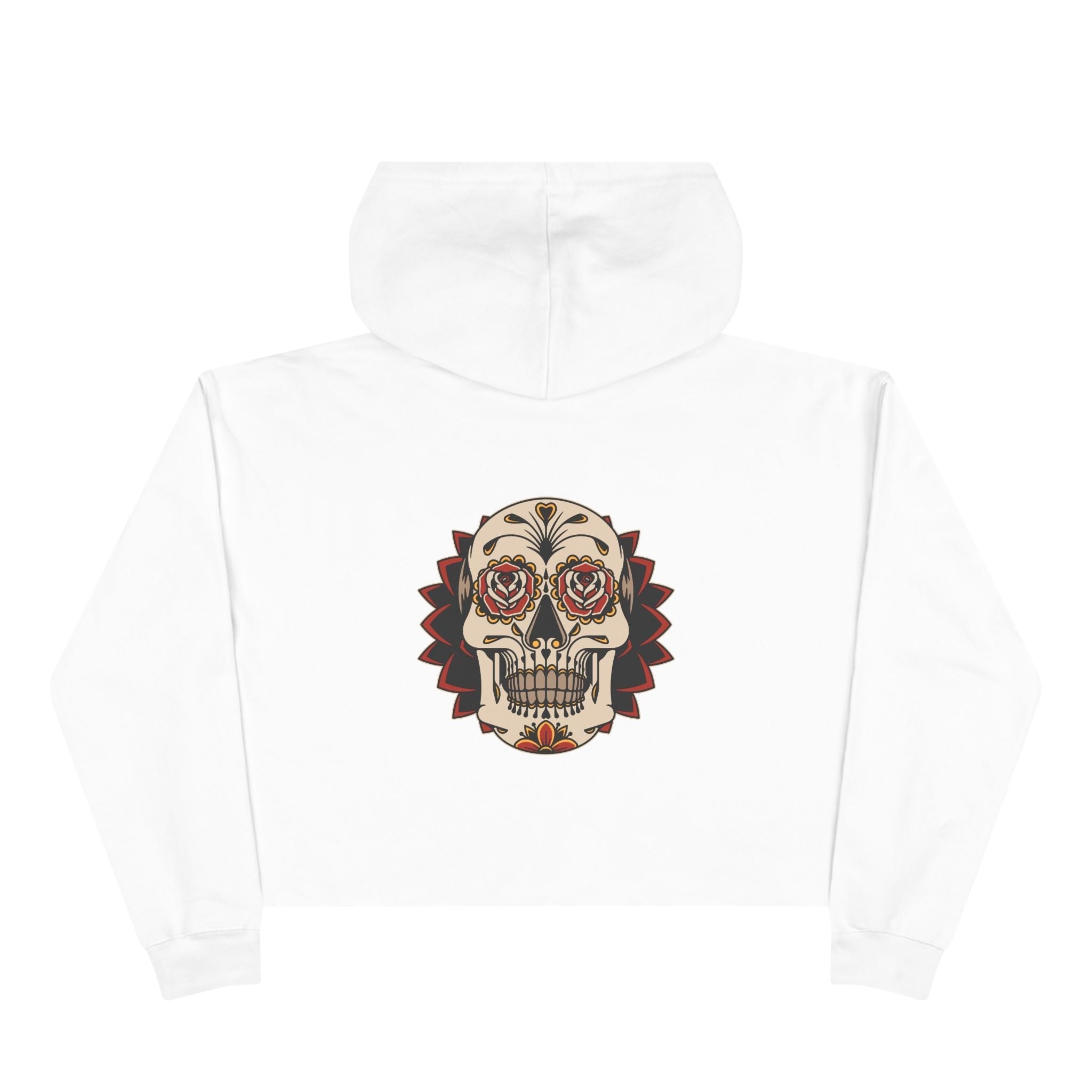 Liebe Calavera Rosa Crop Hoodie