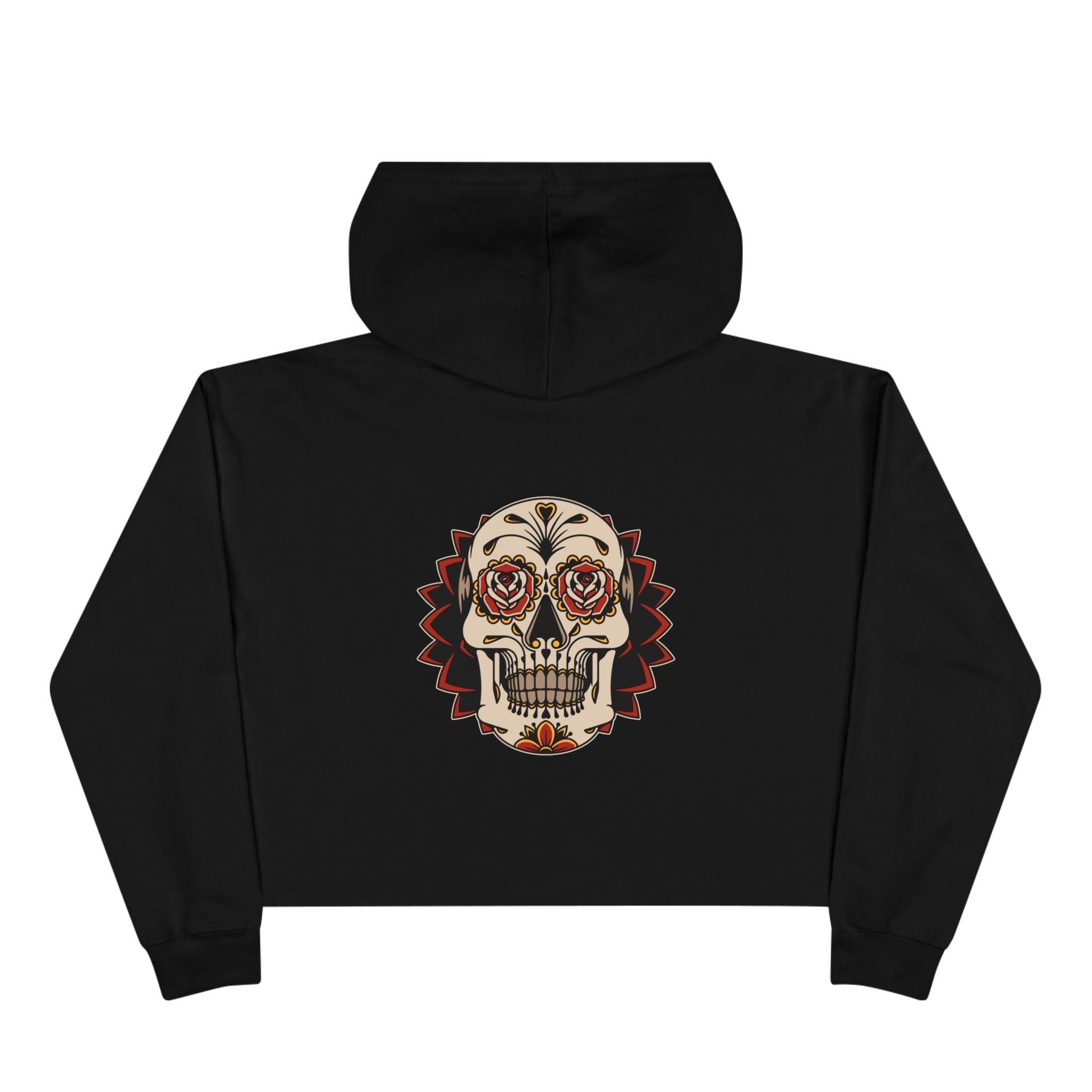 Liebe Calavera Rosa Crop Hoodie