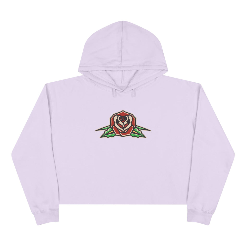 Liebe Calavera Rosa Crop Hoodie
