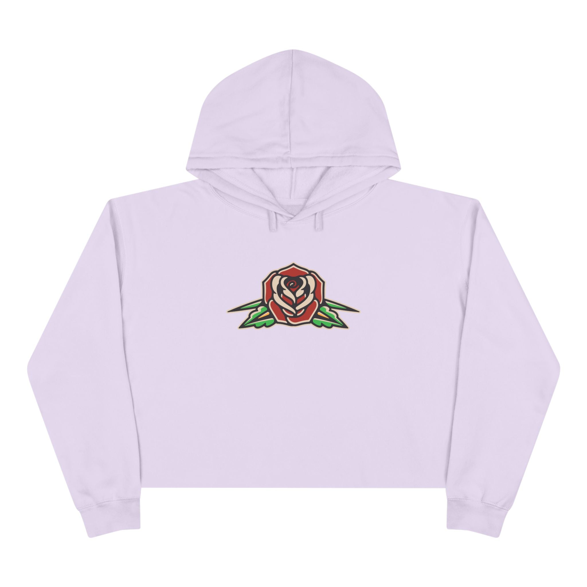 Liebe Calavera Rosa Crop Hoodie