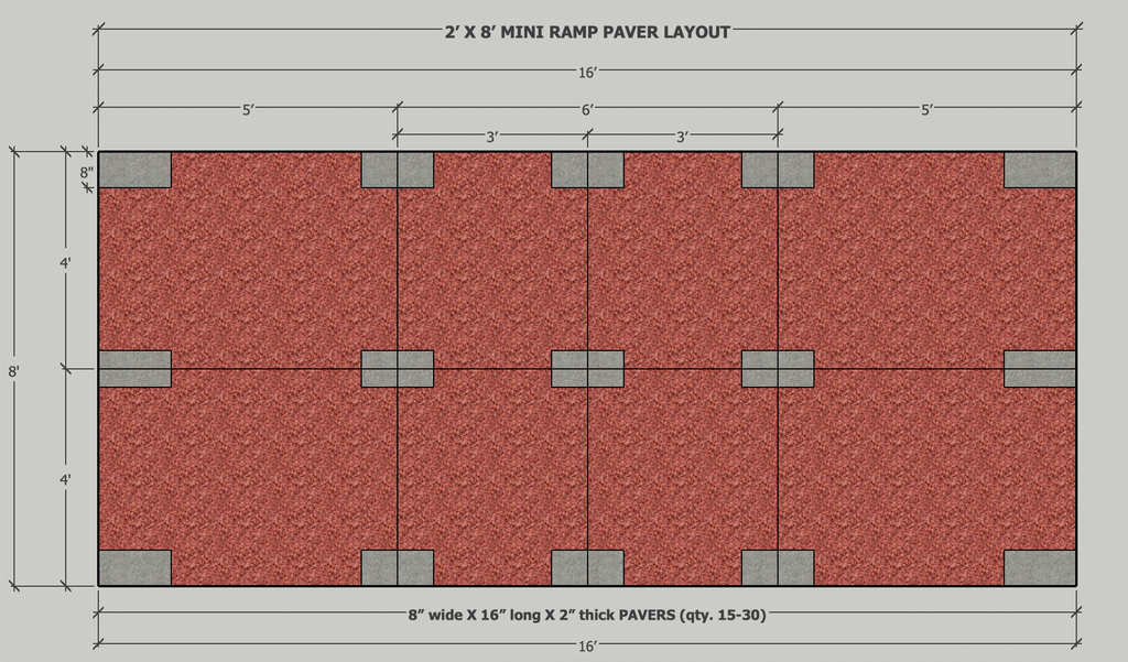 2' x 8' Mini Half Pipe