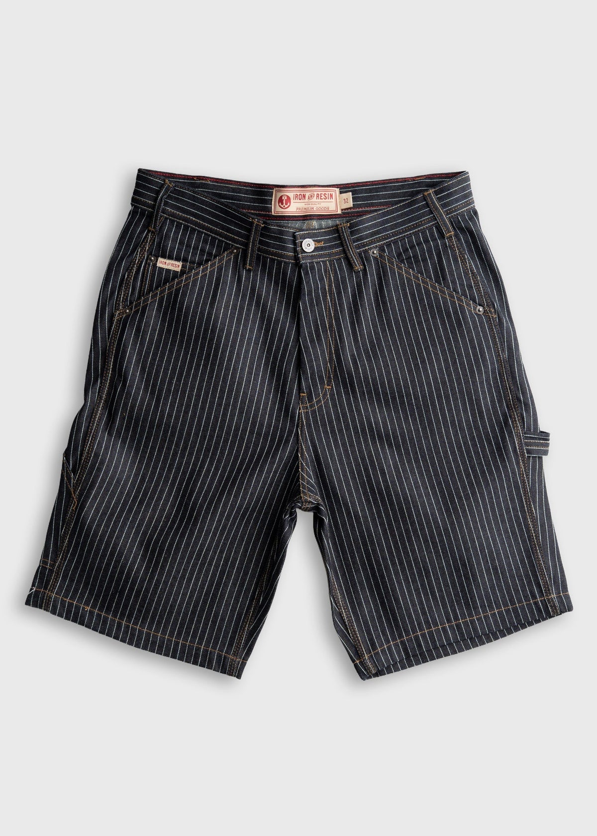 Dennis Striped Denim Short