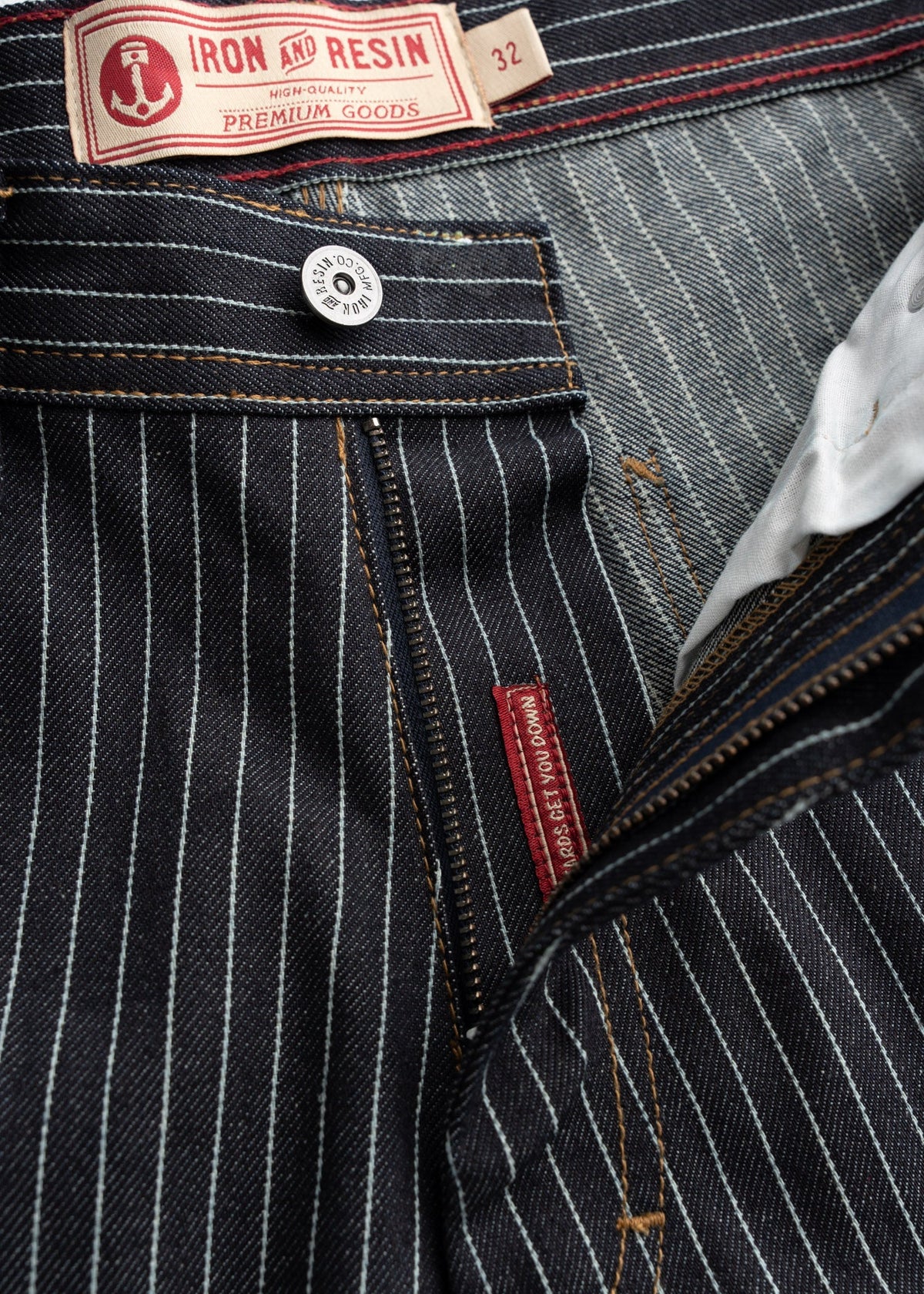 Dennis Striped Denim Short