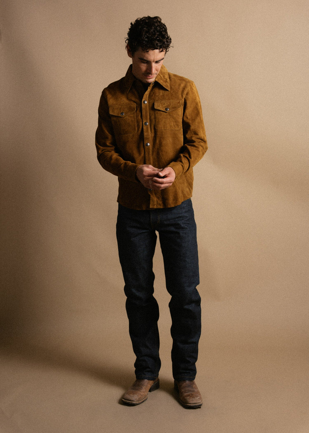 Goat Suede Roughneck Shirt