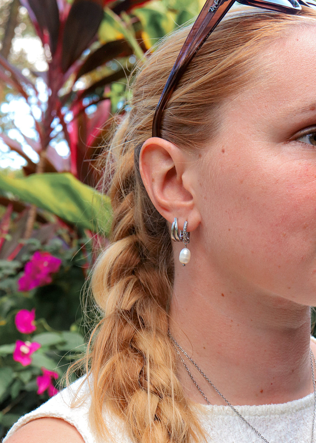 Mirage Hoop Earrings - Silver