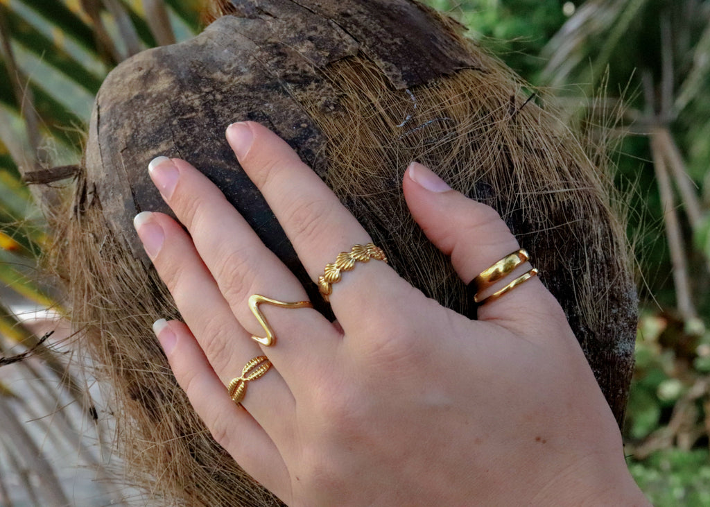 Double Wave Ring - adjustable