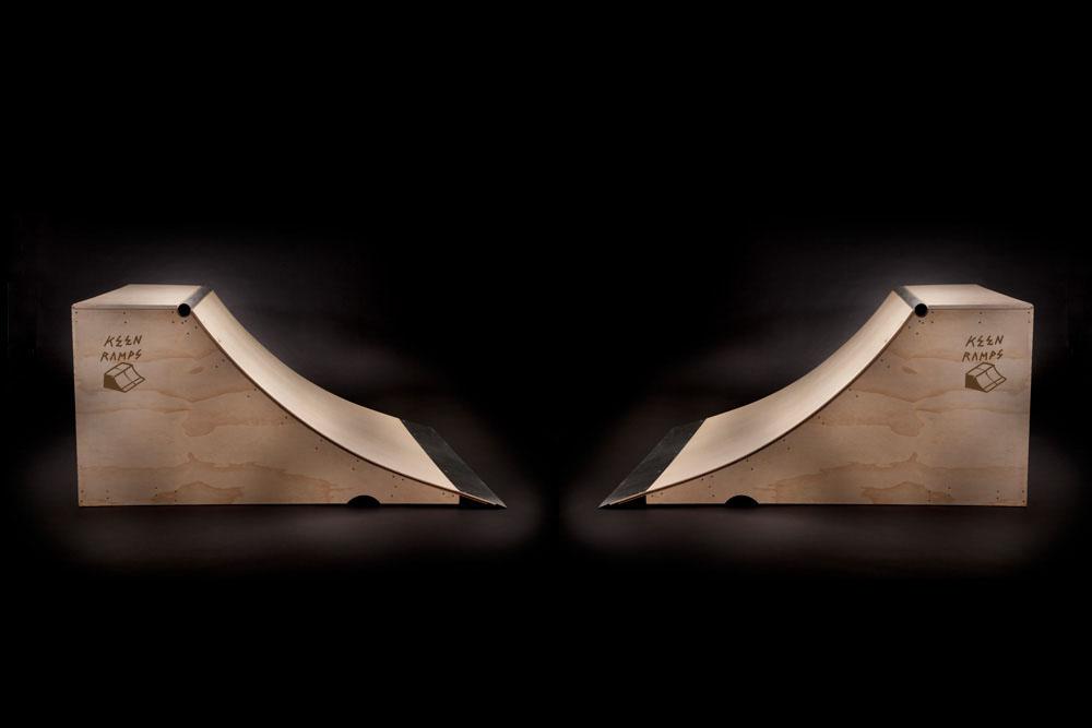 (two) 3' x 8' Quarter Pipes