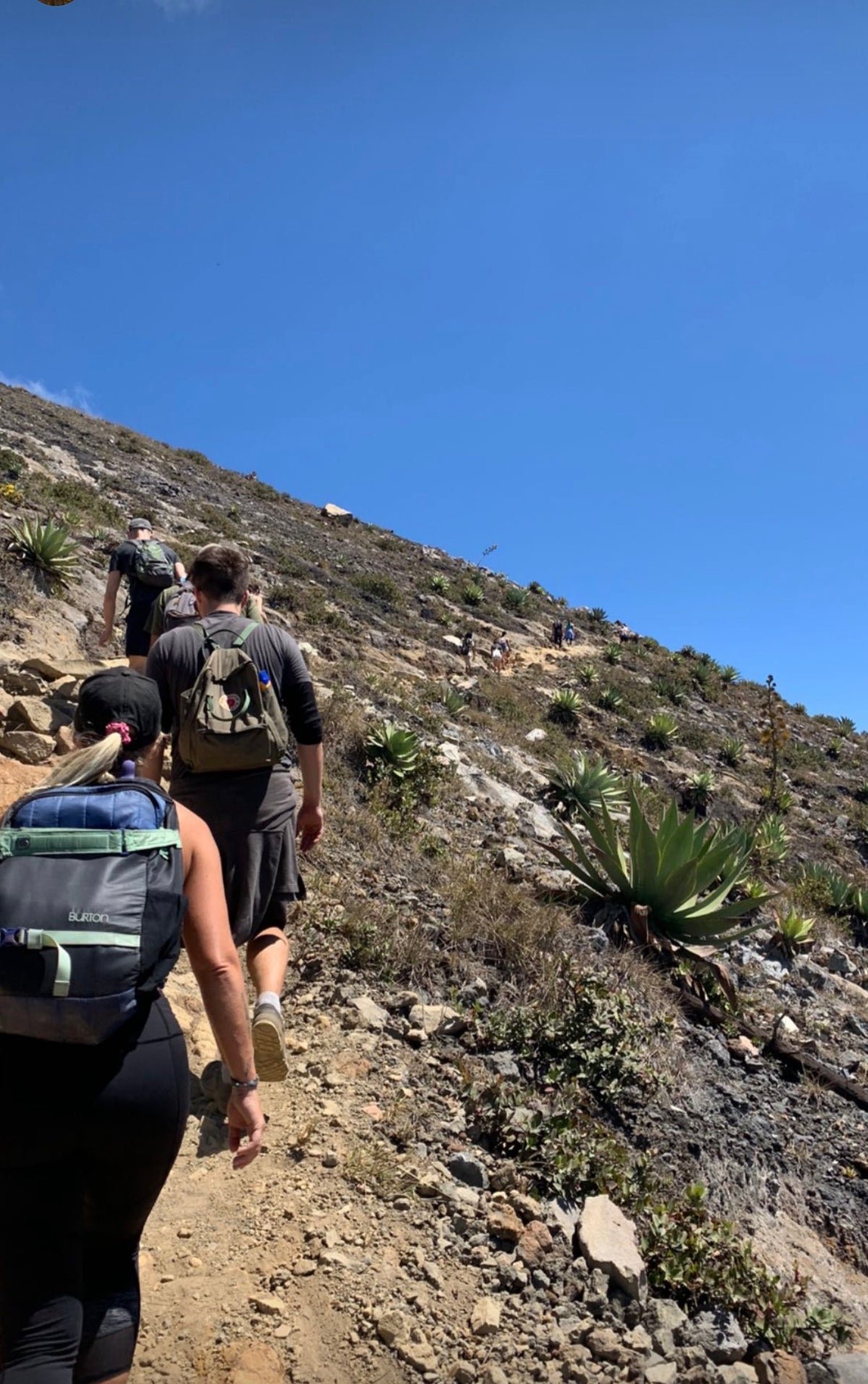 El Salvador: hikers on the trail up the Santa Ana volcano. Photo by Mike Boisvert / The Skate Nomad