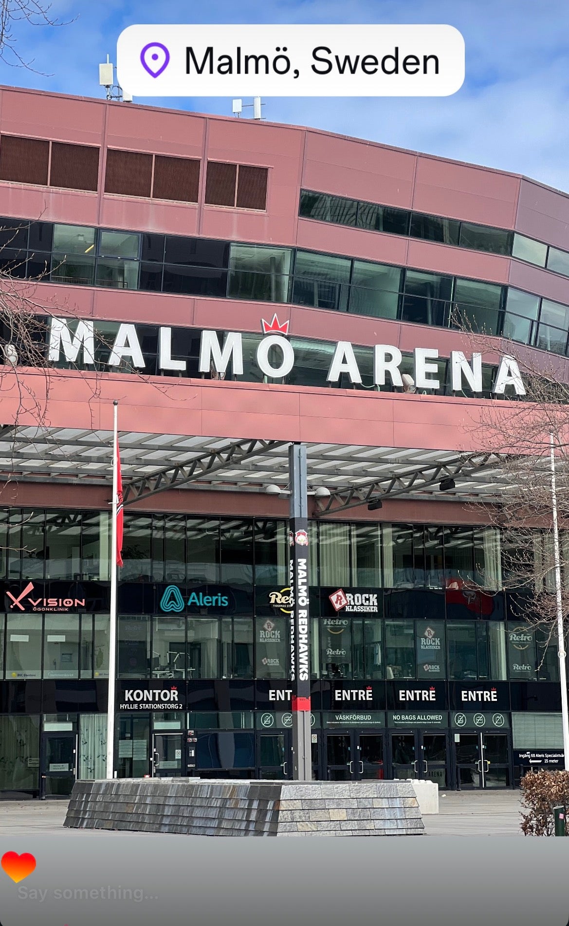 Malmö, Sweden: outside the Malmö Arena. Photo by Mike Boisvert / The Skate Nomad