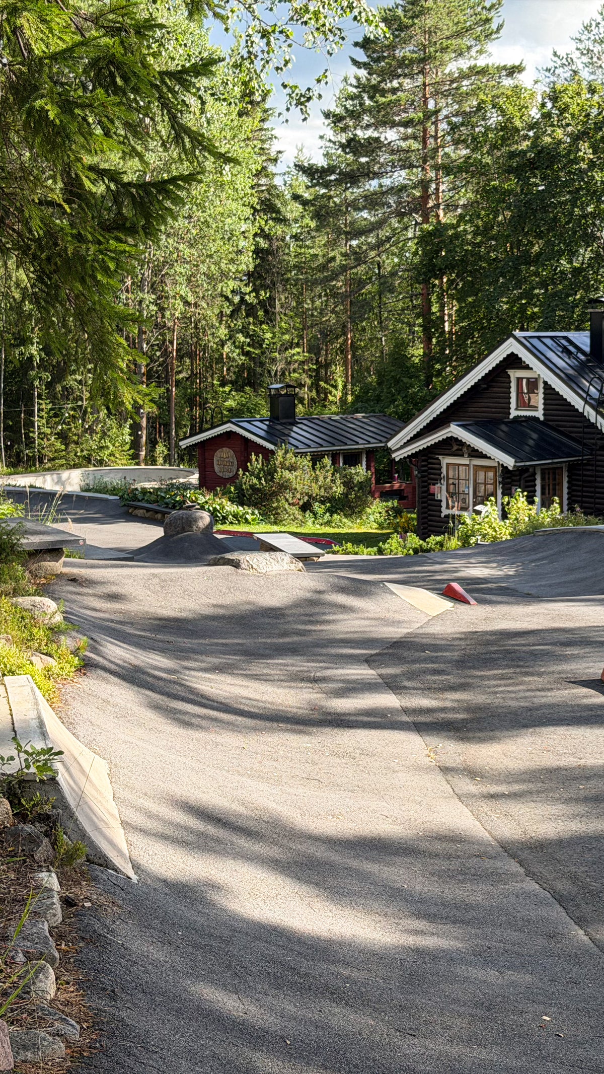 Finland: the downhill street section at Havumäki Skate Ranch. Photo by Mike Boisvert / The Skate Nomad