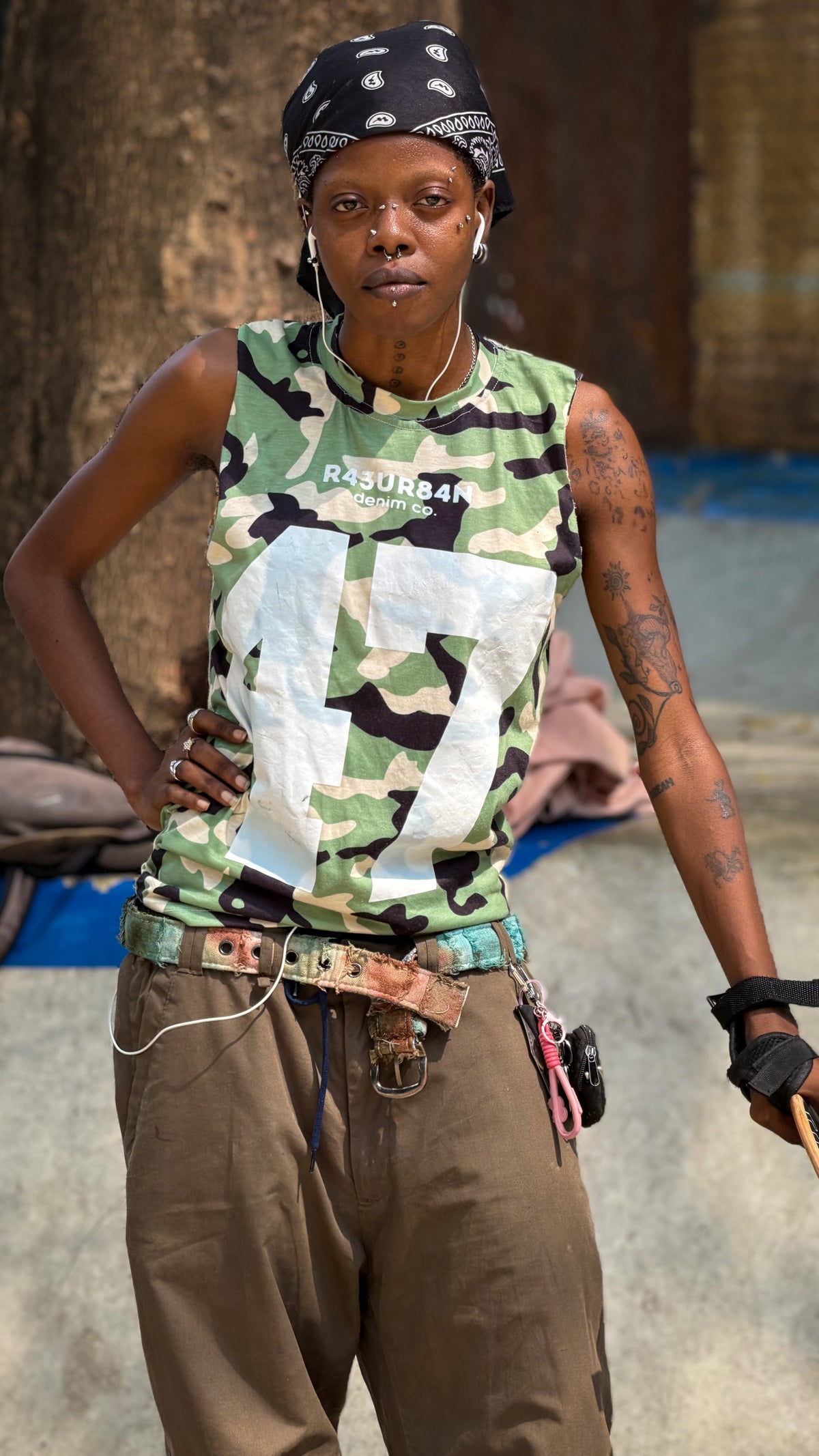Skateboarding in Nigeria: a local skater at the park. Photo by Mike Boisvert / The Skate Nomad