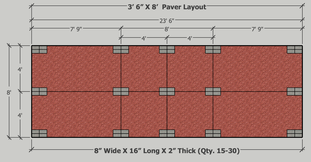 3.5' x 8' Mini Half Pipe