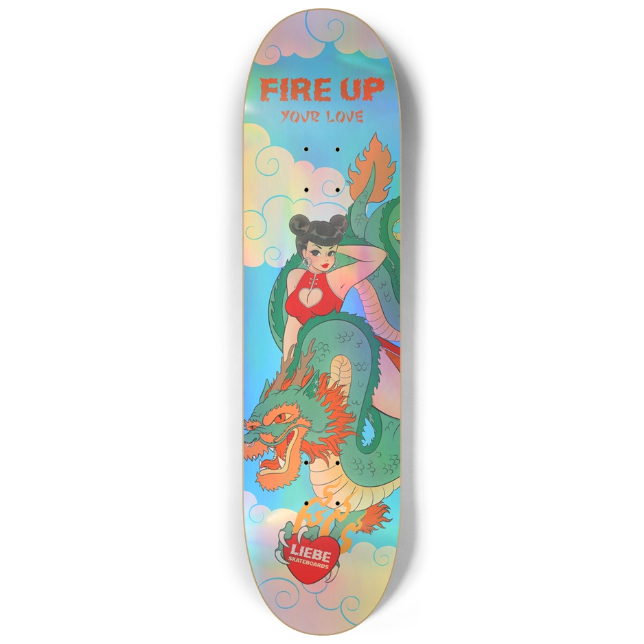 Fire Up Your Love - Blue Holographic - 8.25